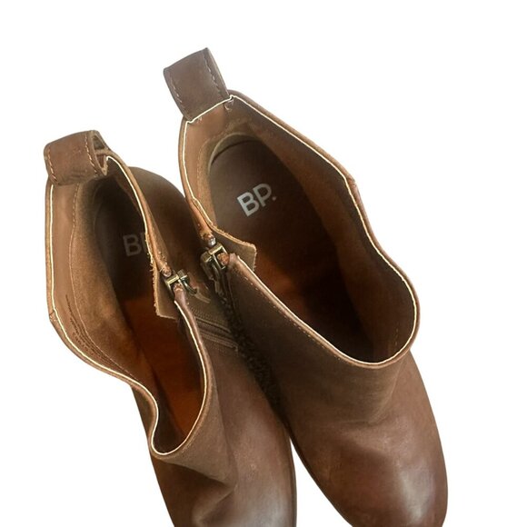 BP Lance-Lea Brown Booties High Heel Round Toe Block Heel Size 10 Women's - Picture 8 of 9